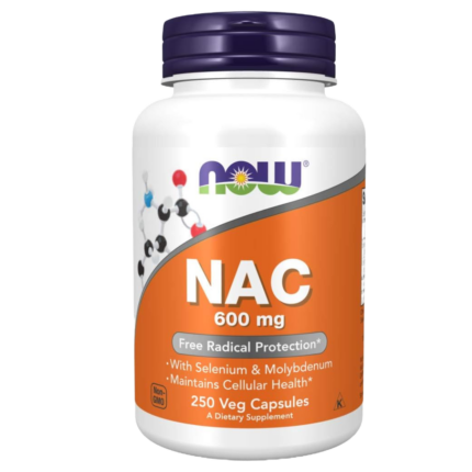 NOW Foods NAC, acetil cisteína, 600g