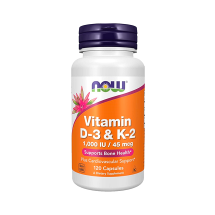 Vitamina D-3 & K-2, Now (120 capsulas)