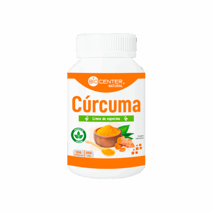 Cúrcuma, BIOCENTER NATURAL (100 capsulas)