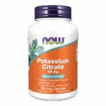 Citrato de Potasio, NOW FOODS (180 Cápsulas)