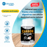 Carbón activado, BIOCENTER FARMA (100 capsulas) - Imagen 2