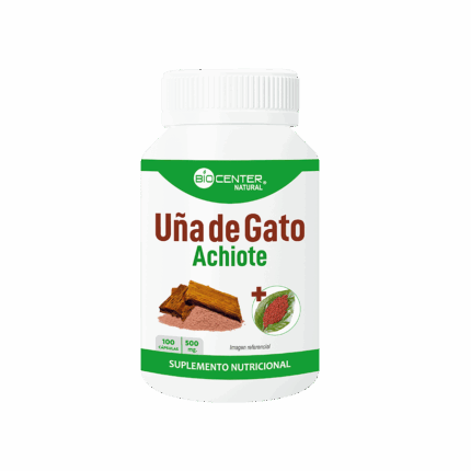 Uña de gato + achiote, BIOCENTER NATURAL (100 capsulas)