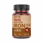 Hierro+vitamina B12 vegano, DEVA (90 tabletas)