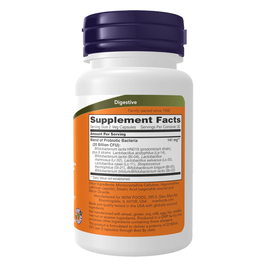 Clinical GI Probiotic, NOW FOODS (60 Cápsulas)