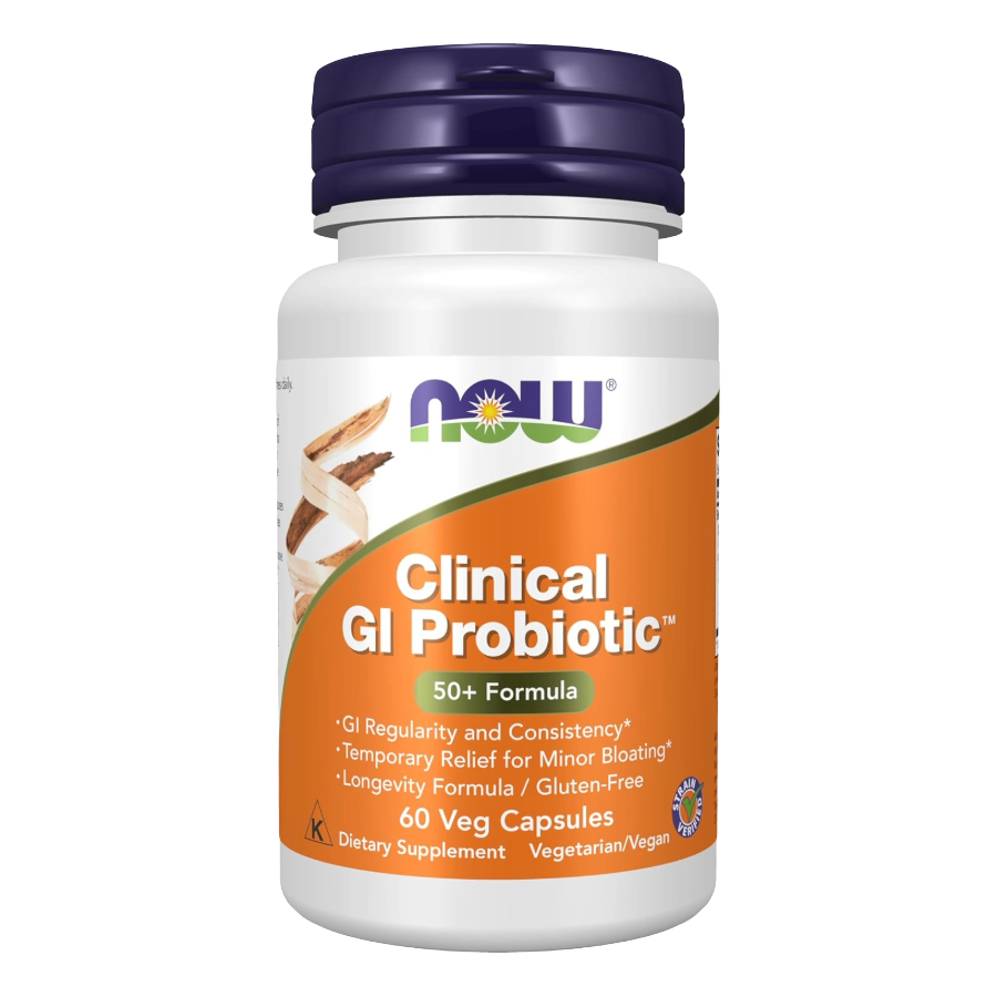 Clinical GI Probiotic, NOW FOODS (60 Cápsulas)