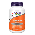 Cápsulas de L-Tyrosine 500 mg para soporte de neurotransmisores. Pote de suplemento Mercoshop Perú.