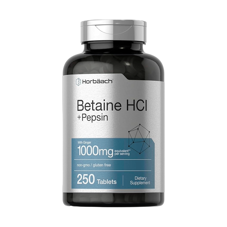 Sin-titulo-1-6 Suplemento Betaine HCl + Pepsin en tabletas para la digestión. Horbaach. Mercoshop Perú.