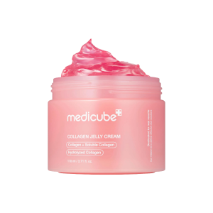 Pote de Collagen Jelly Cream de medicube, suplemento de colágeno hidrolizado, Mercoshop Perú