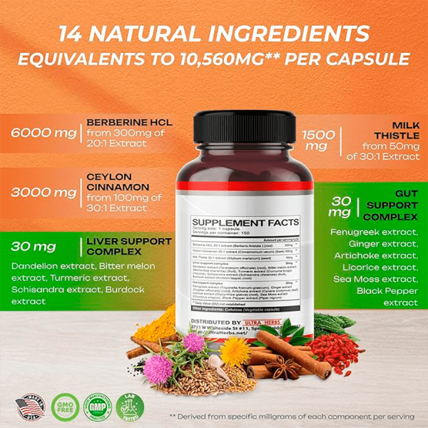 Suplemento complejo de apoyo hepático y digestivo, en frasco. Contiene 14 ingredientes naturales. Mercoshop Perú