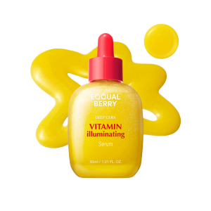 Serum Vitamina Illuminating de EQUAL BERRY en frasco. Producto iluminador para la piel. Mercoshop Perú.