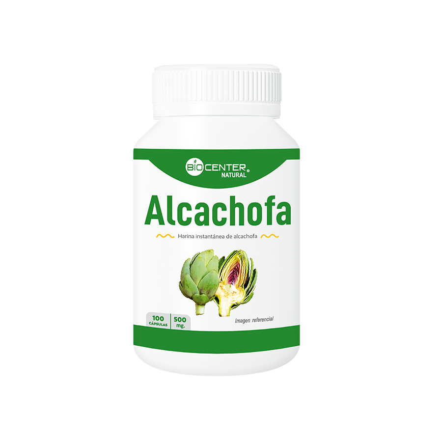 alcachofa Pote de Harina Instantánea de Alcachofa (100 cápsulas) de BioCenter Natural, Mercoshop Perú.