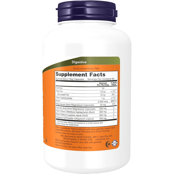 Frasco de cápsulas digestivas. Suplemento para mejorar la digestión. Mercoshop Perú.