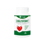 Frasco de COLESFORT, suplemento en cápsulas con mezcla de hierbas para la salud. Mercoshop Perú.