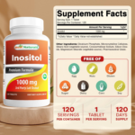 Inositol Best Naturals: información nutricional, 120 porciones
